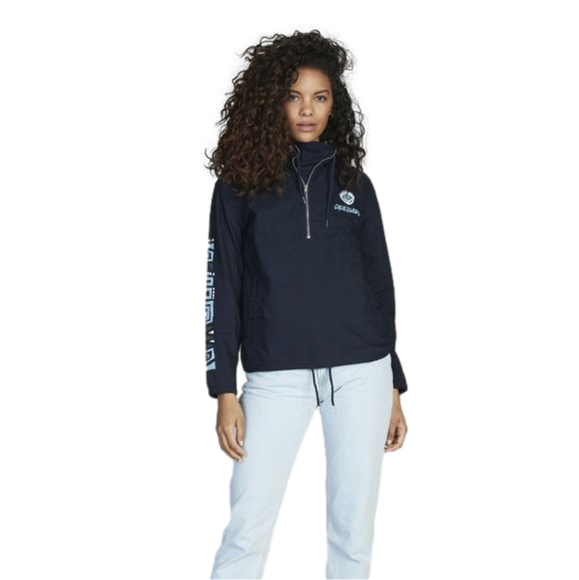 NEW - Quiksilver Womens Half-Zip Hooded Jacket MEDIUM - Picture 2 of 7